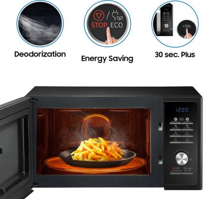 SAMSUNG 23 L Solo Microwave Oven (MS23A301TAK, Black)