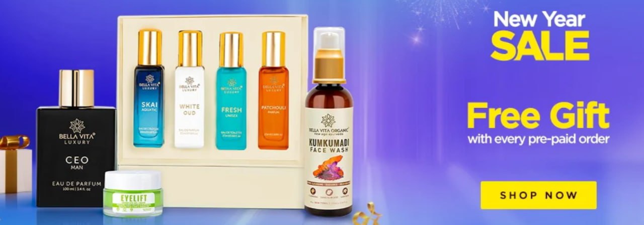 New Year Sale - BellaVita Organic Up To 50% Off Sitewide +Free Gift with Every Pre-Paid Order
