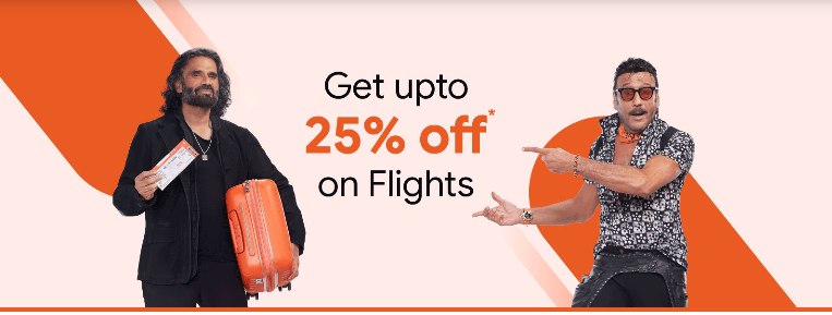 Flight Deals ✈ 🧳 Upto 25% OFF on Domestic Flights 🤩