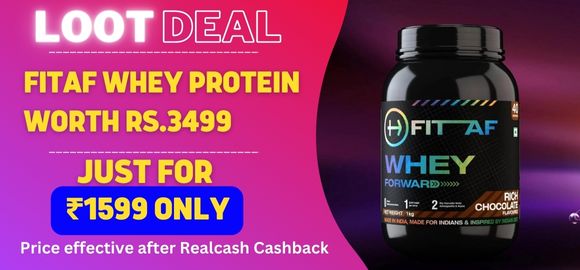 Loot Deal - Premium Whey Protein 1 Kg JAR at Flat Rs.1000 OFF